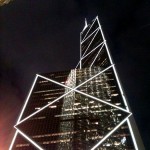 Bank of China Tower, by night